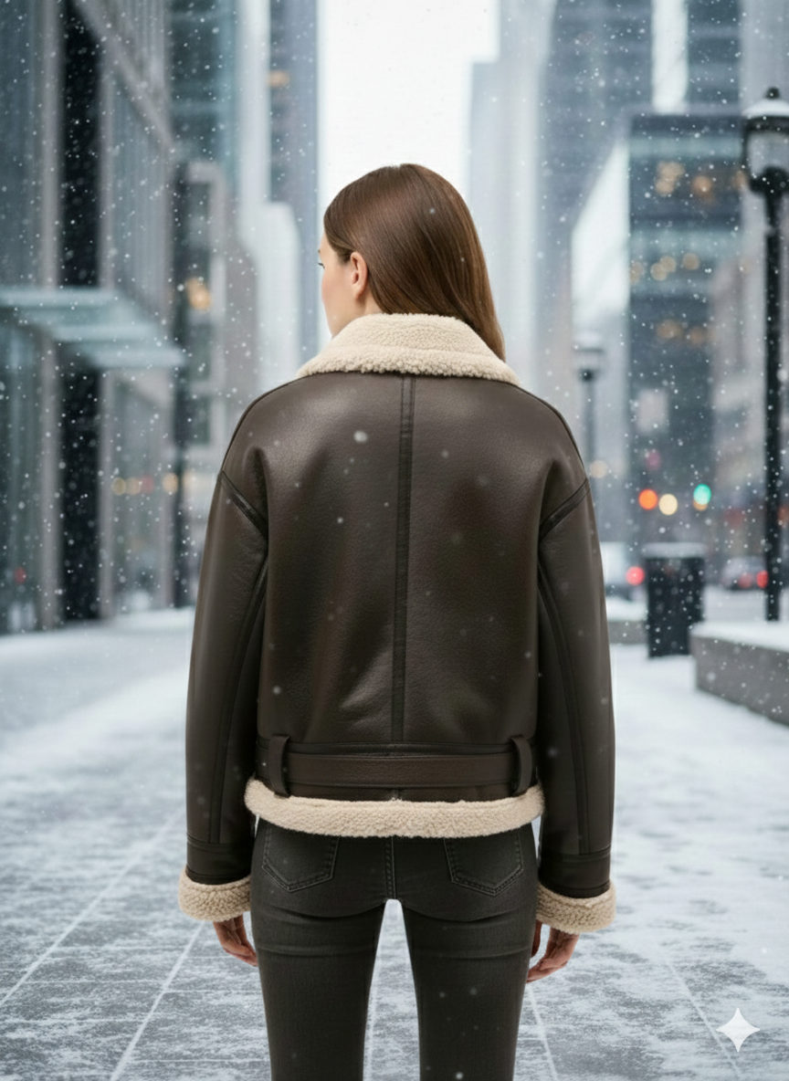 Malika Faux Shearling Winterjas – Extra Warm & Casual