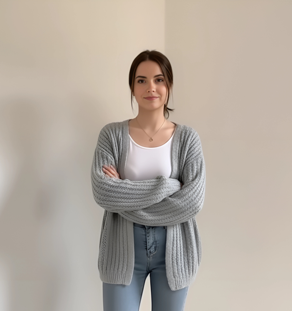 Comfortabele grijze trui voor de herfst 