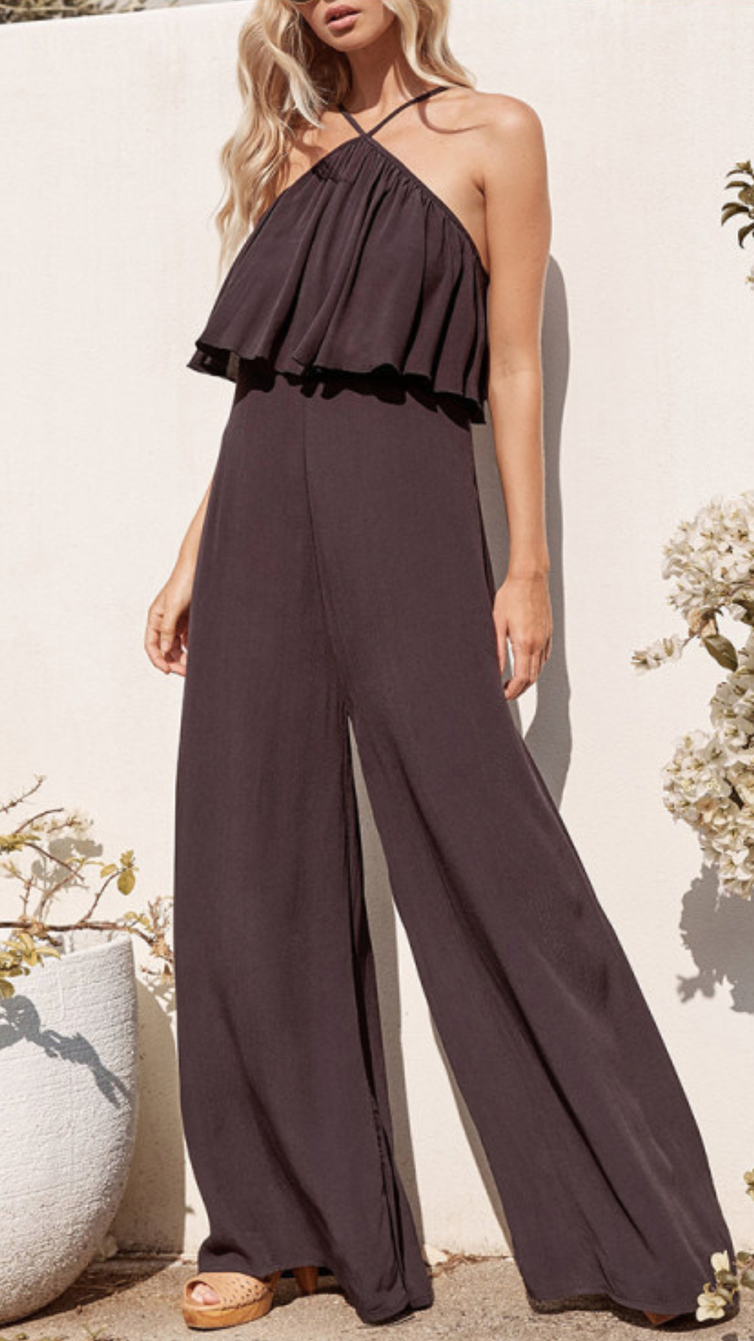 Helga – Jumpsuit dames zomer van katoen met elegante details - Villano mode