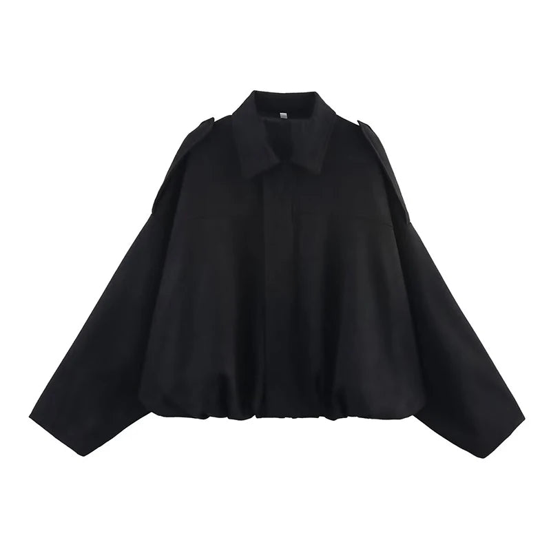 Diana Jacket – Oversized Bomber in Olijfgroen