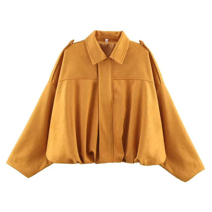 Diana Jacket – Oversized Bomber in Olijfgroen