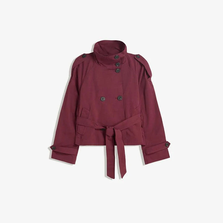 Roos Cropped Trenchcoat – Chic & Elegant