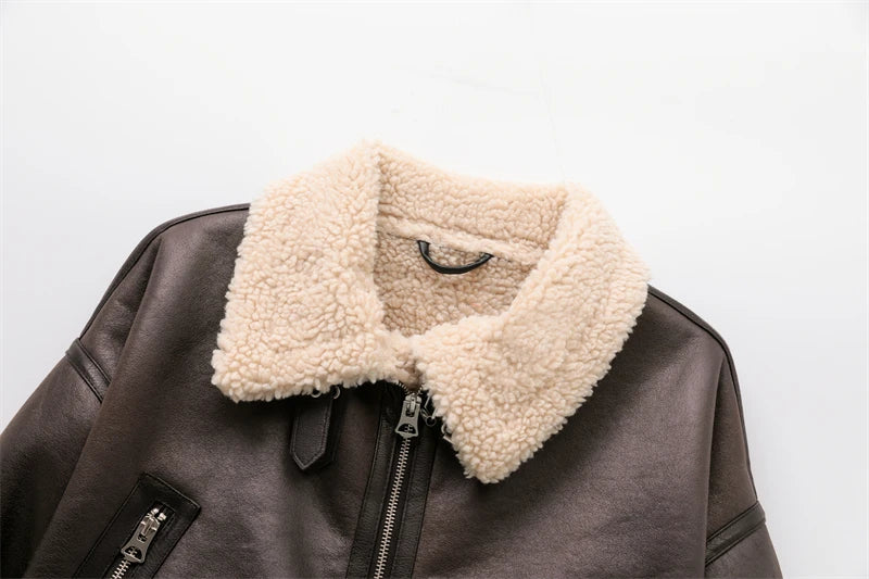 Malika Faux Shearling Winterjas – Extra Warm & Casual
