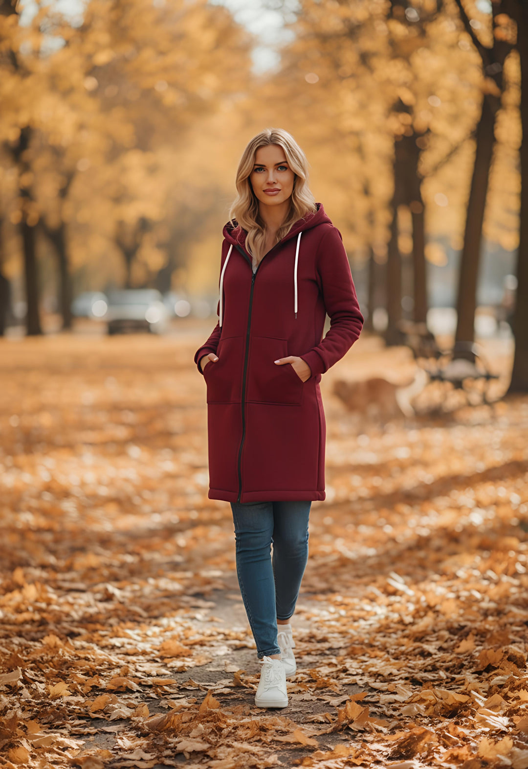 Iris Hoodie Coat – Lange Warme Hoodie met Capuchon