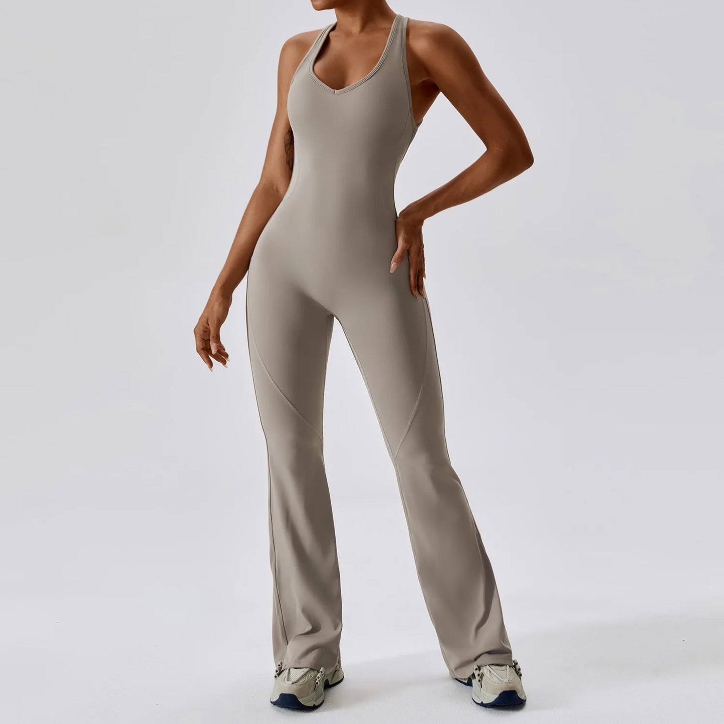 Naadloze dames jumpsuit voor workout Isabelle VillanoMode