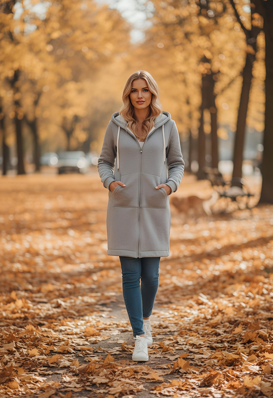 Iris Hoodie Coat – Lange Warme Hoodie met Capuchon