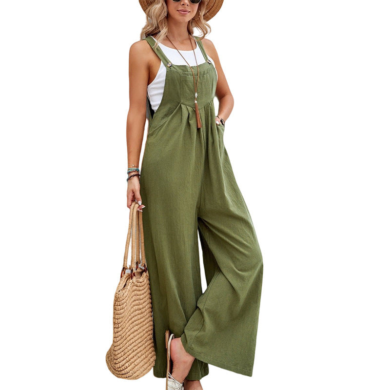 Groene beach wear jumpsuit perfect voor de zomer van 2025