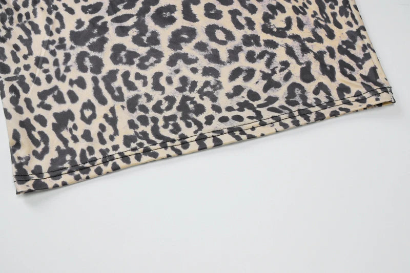 panter jurk print