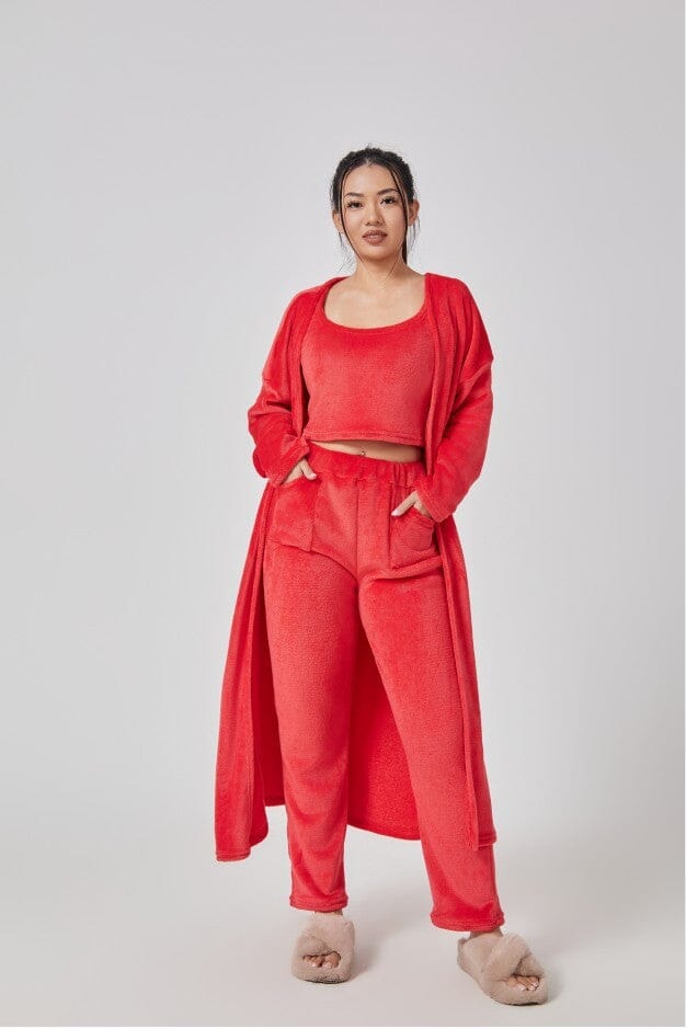 Dames 3-Delige Lounge Set – Lichte & Comfortabele Voorjaarsoutfit voor Thuis - Villano mode