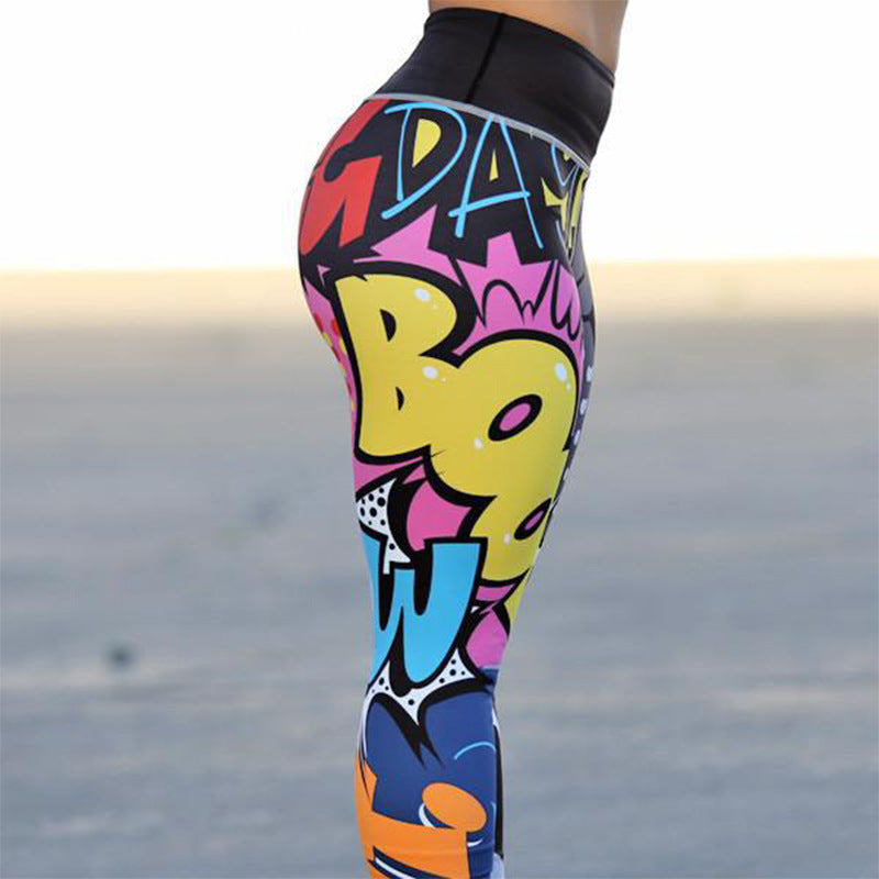 Villano Mode gekleurde sport legging dames outfit