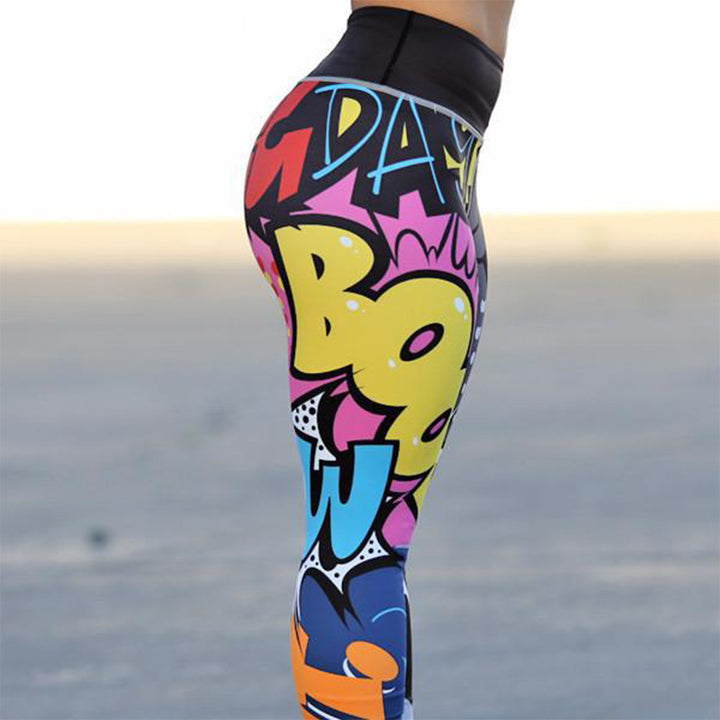 Villano Mode gekleurde sport legging dames outfit